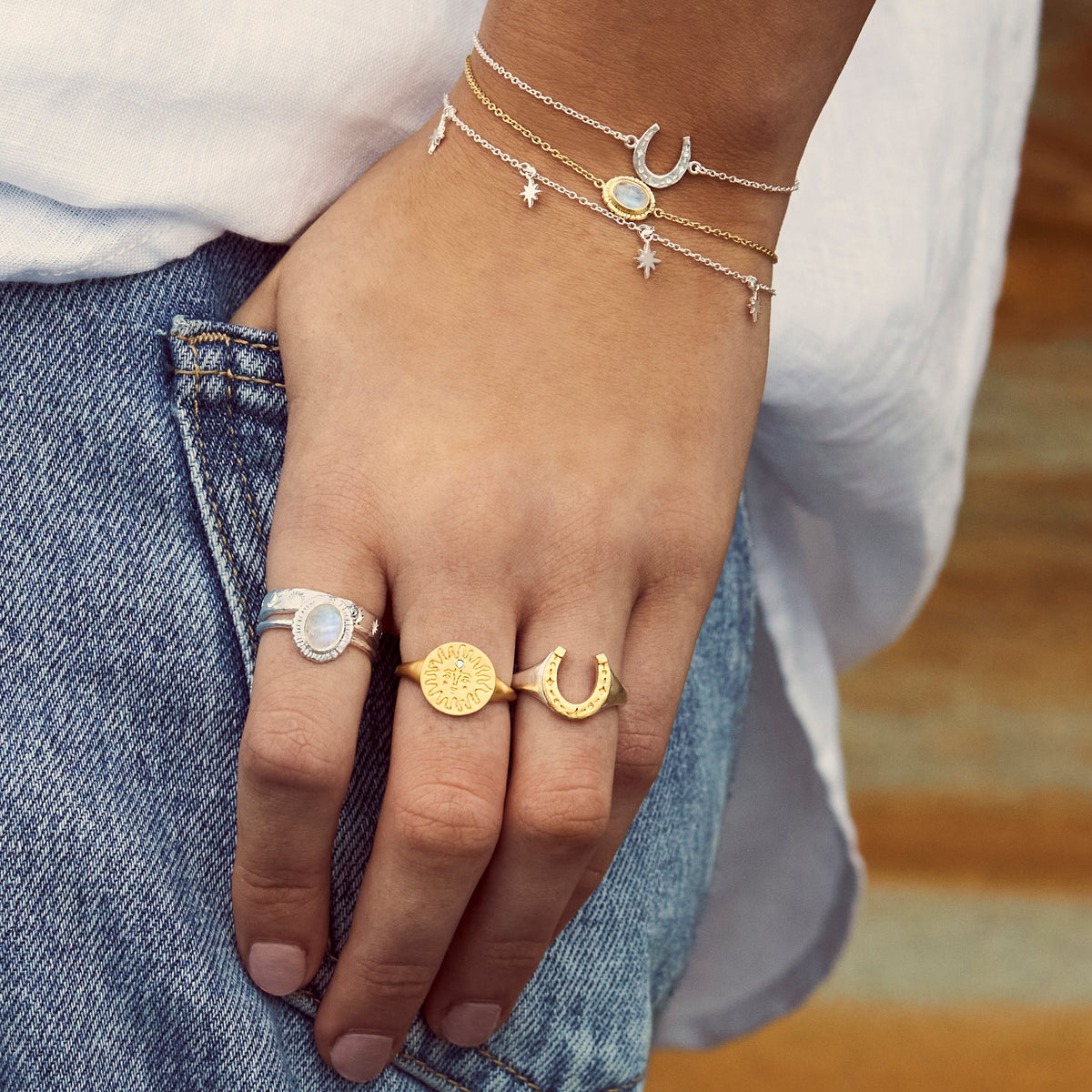Meridian Moonstone Ring