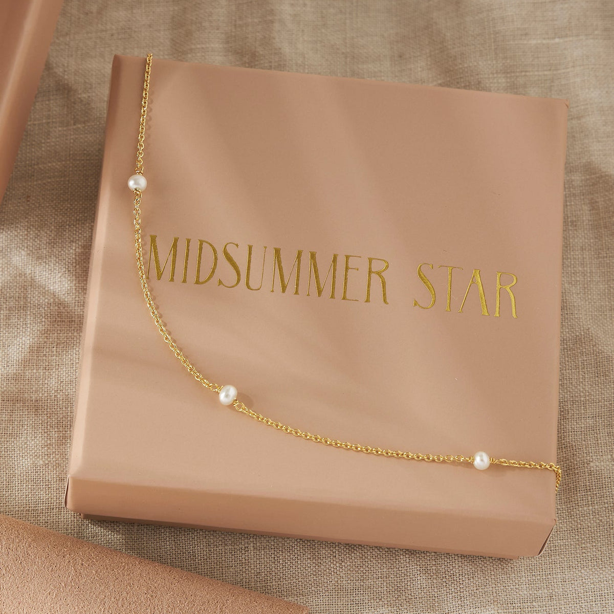 Mermaid Tears Pearl Anklet Gold