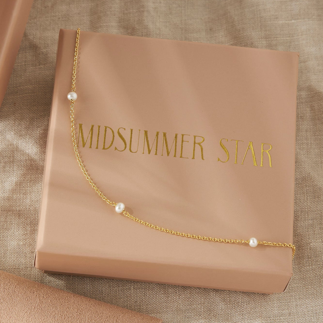 Mermaid Tears Pearl Anklet Gold