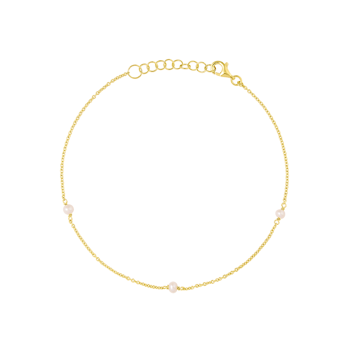 Mermaid Tears Pearl Anklet Gold