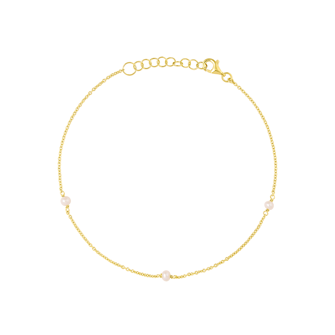 Mermaid Tears Pearl Anklet Gold