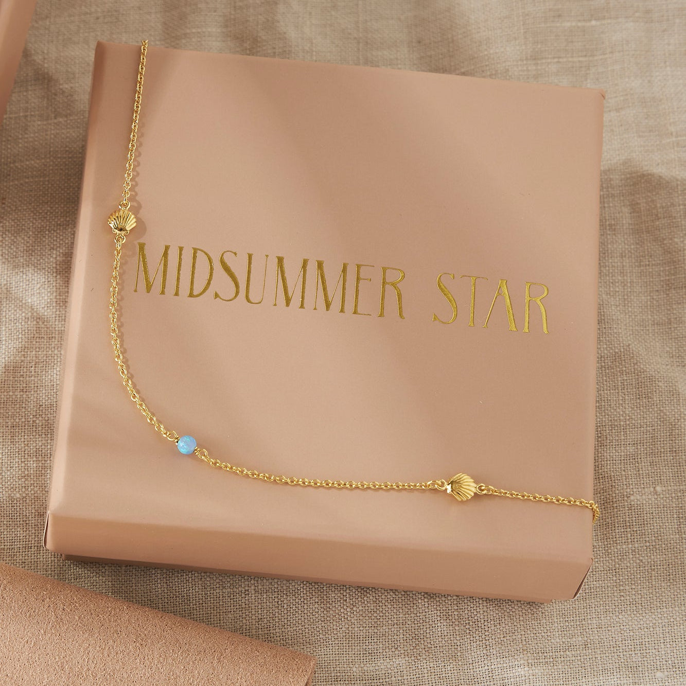 Oceanic Opal Anklet Gold