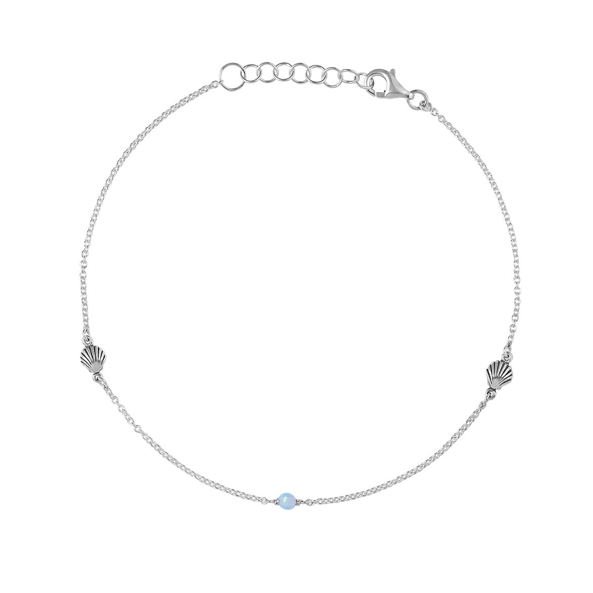 Oceanic Azure Opal Anklet