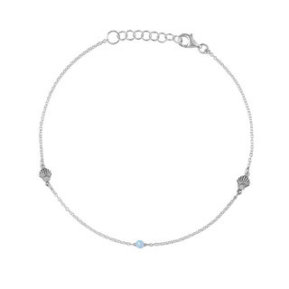 Oceanic Azure Opal Anklet