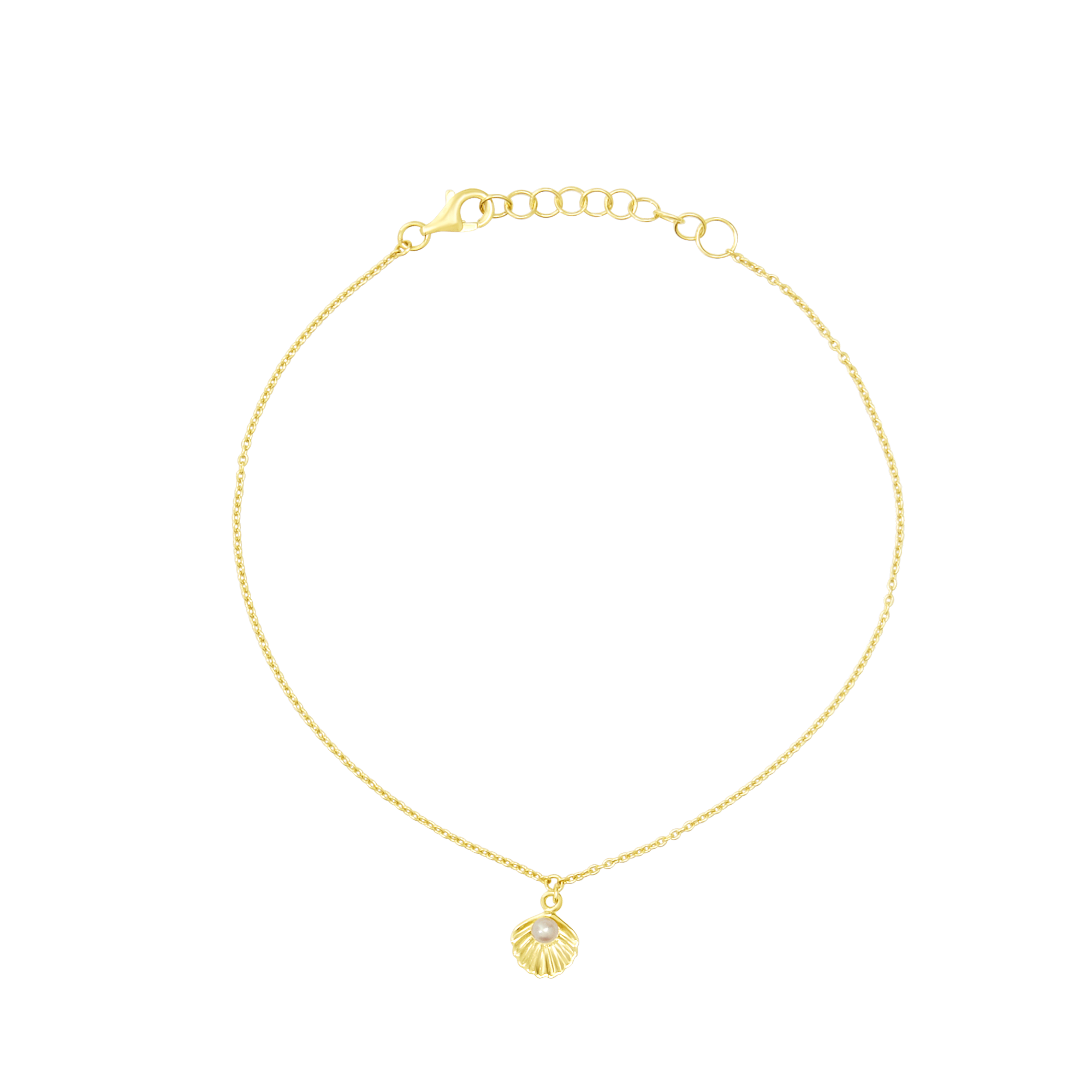 Seaside Ethereal Anklet Gold
