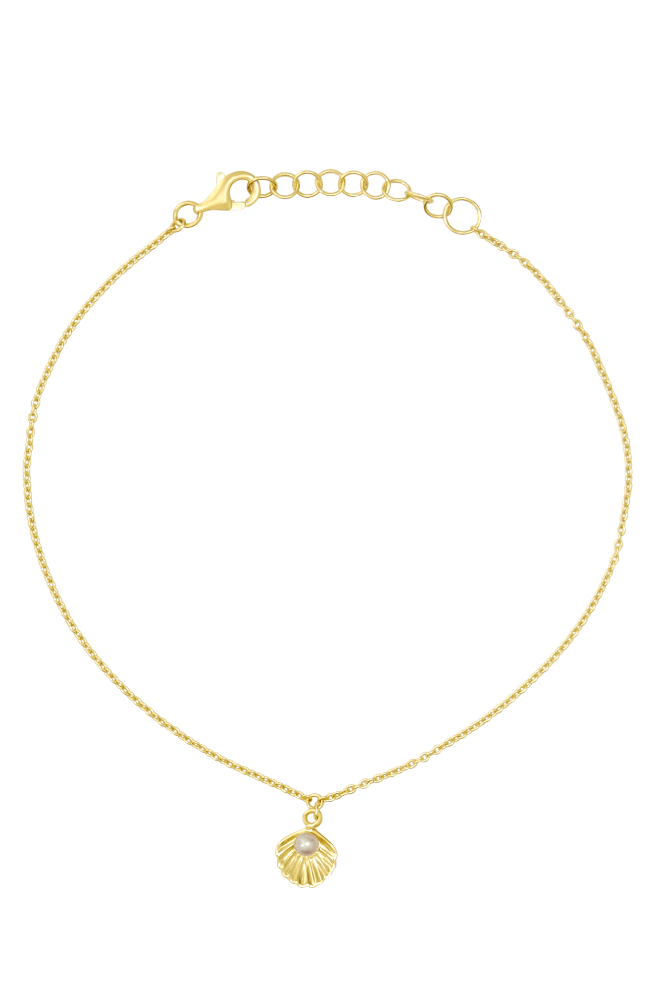 Seaside Ethereal Anklet Gold