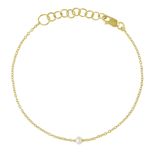 Dainty Pearl Bracelet Gold