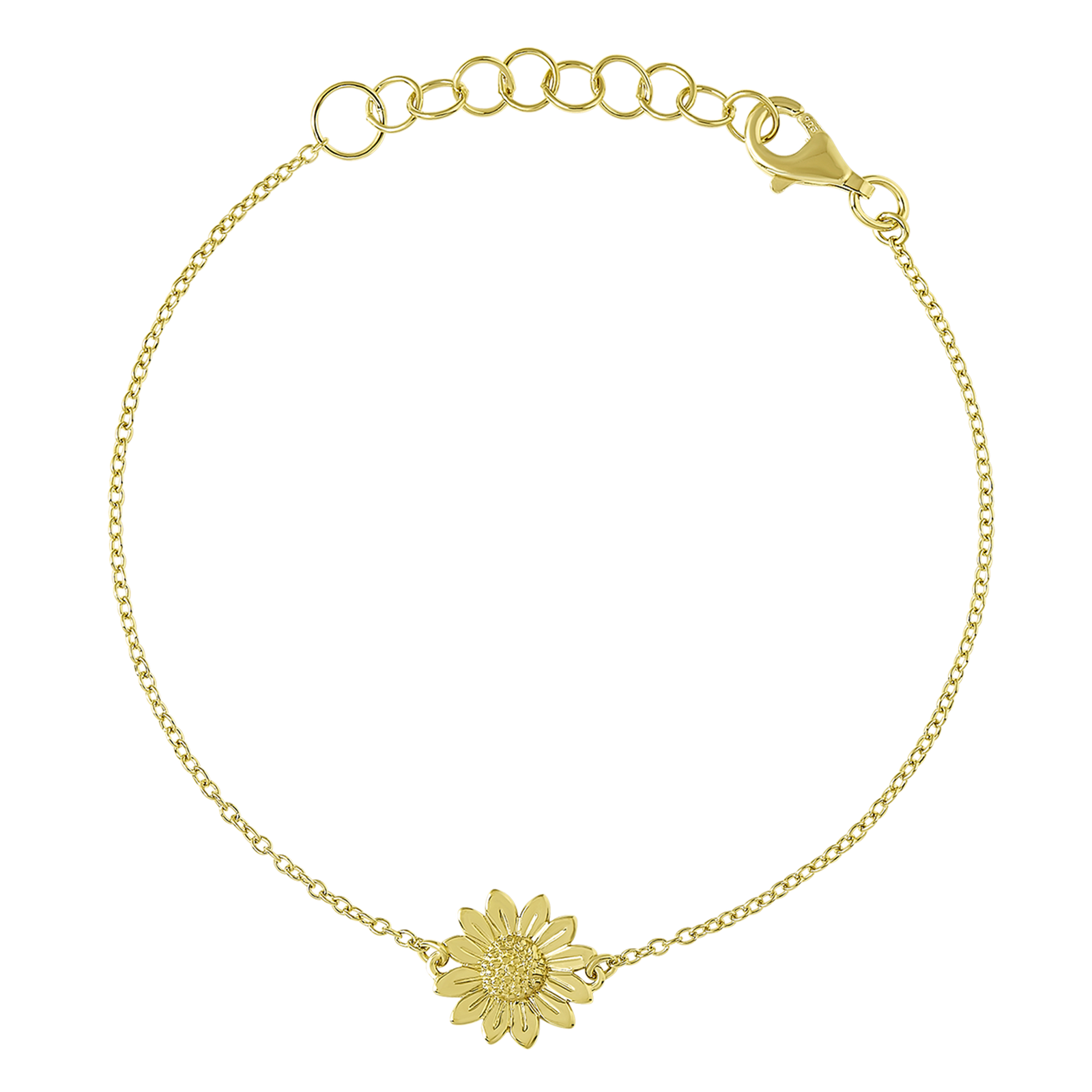 Blossoming Sunflower Bracelet Gold