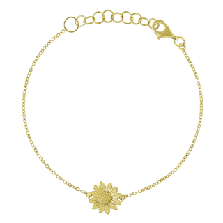 Blossoming Sunflower Bracelet Gold