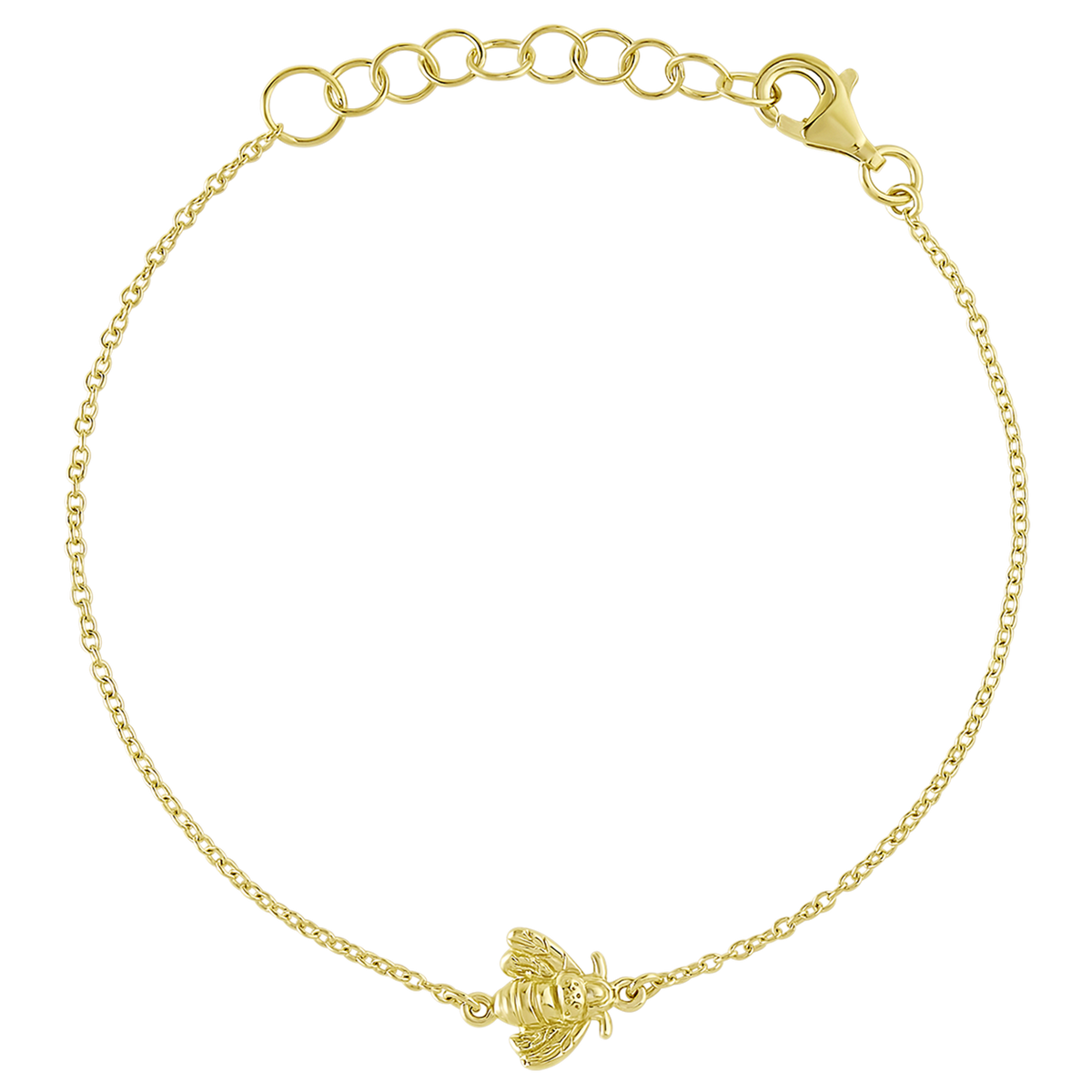 Gold Pollination Bee Bracelet