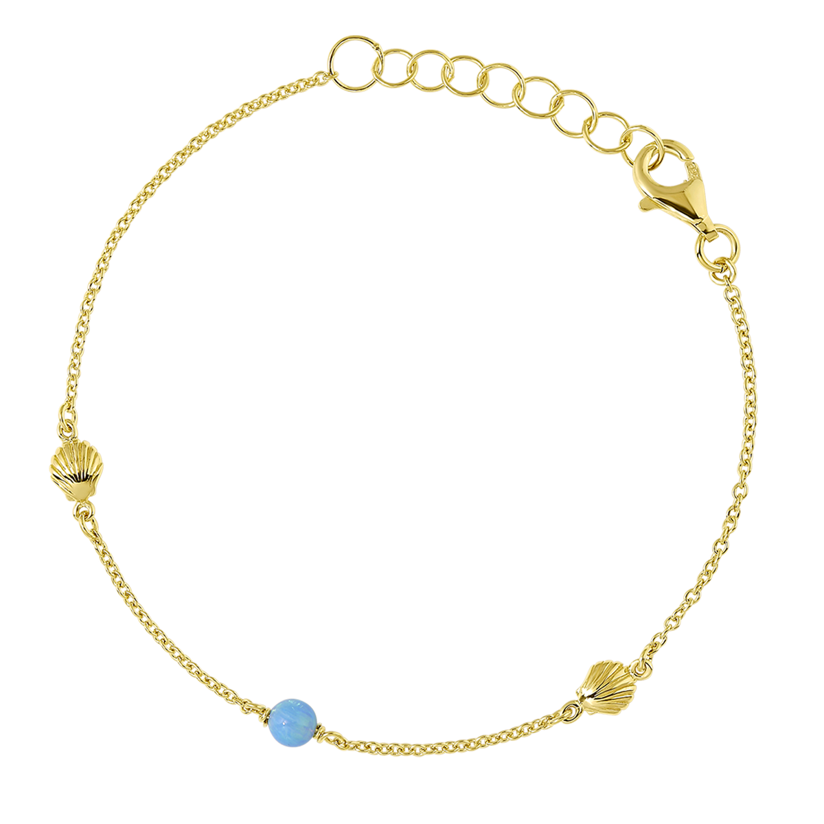Oceanic Opal Bracelet Gold