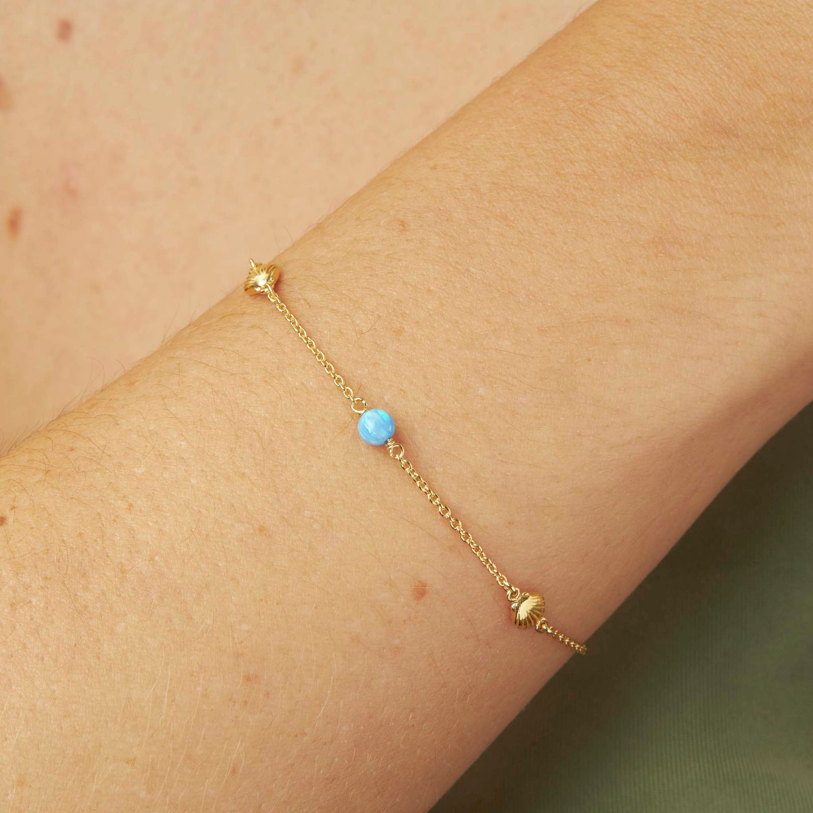 Oceanic Opal Bracelet Gold