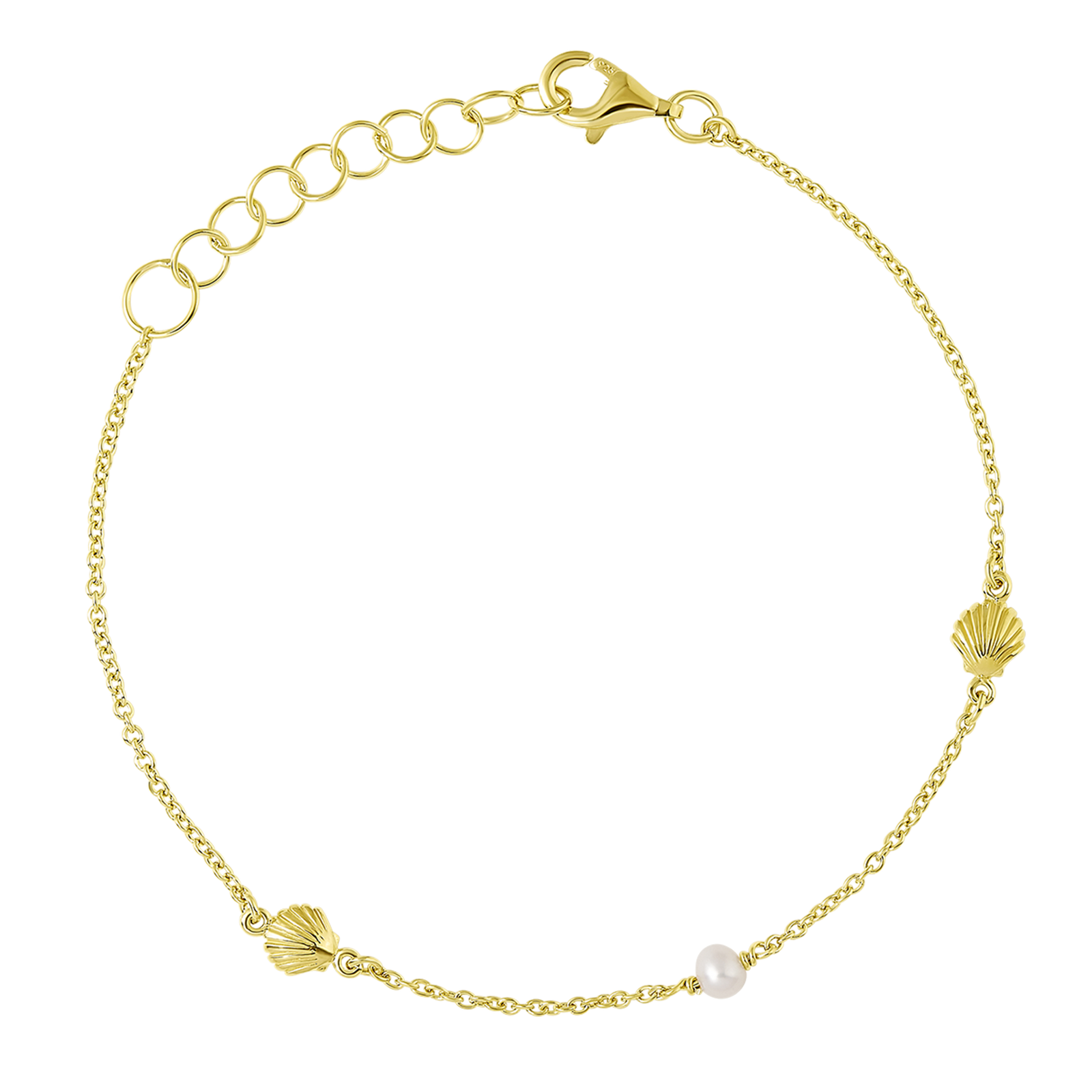 Oceanic Pearl Bracelet Gold