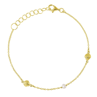 Oceanic Pearl Bracelet Gold