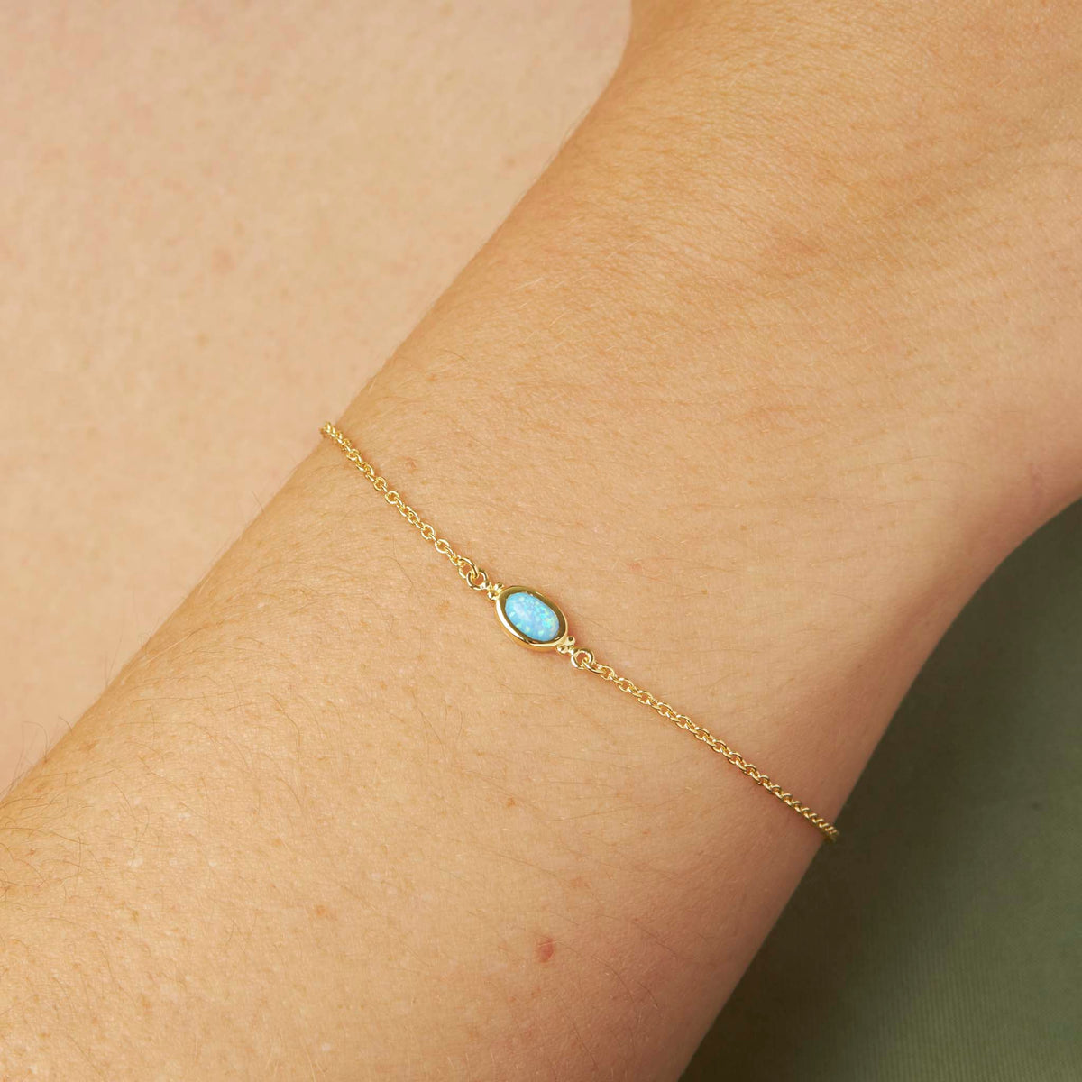 Moon Song Opal Bracelet Gold
