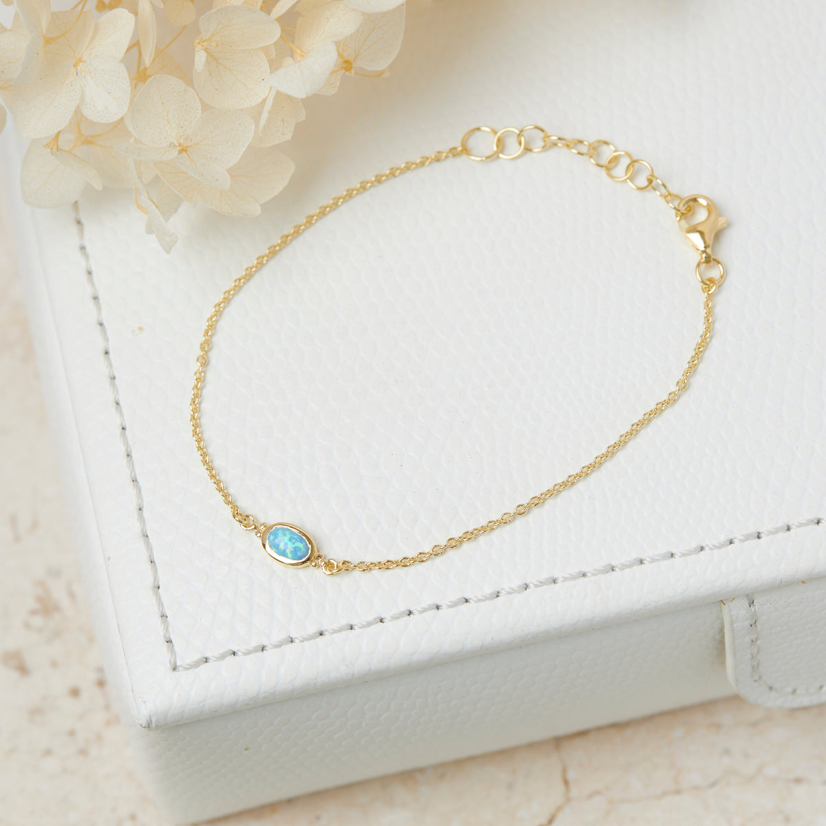 Moon Song Opal Bracelet Gold