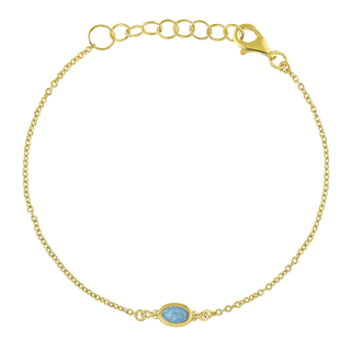 Moon Song Opal Bracelet Gold