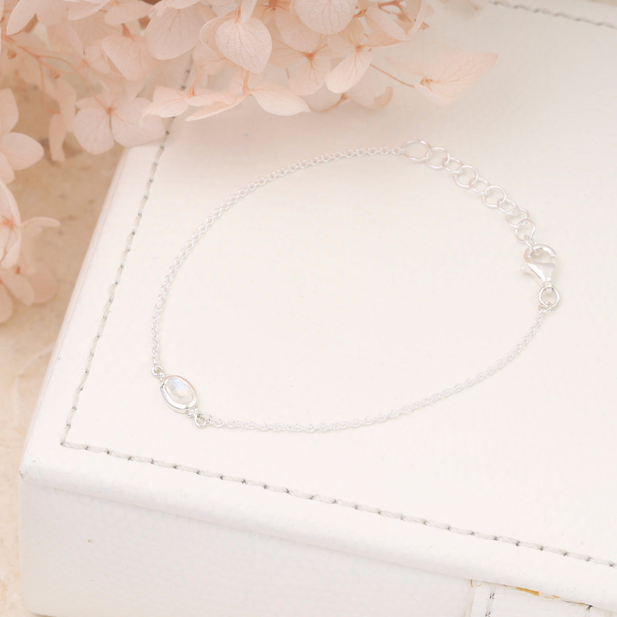 Moon Song Rainbow Moonstone Bracelet