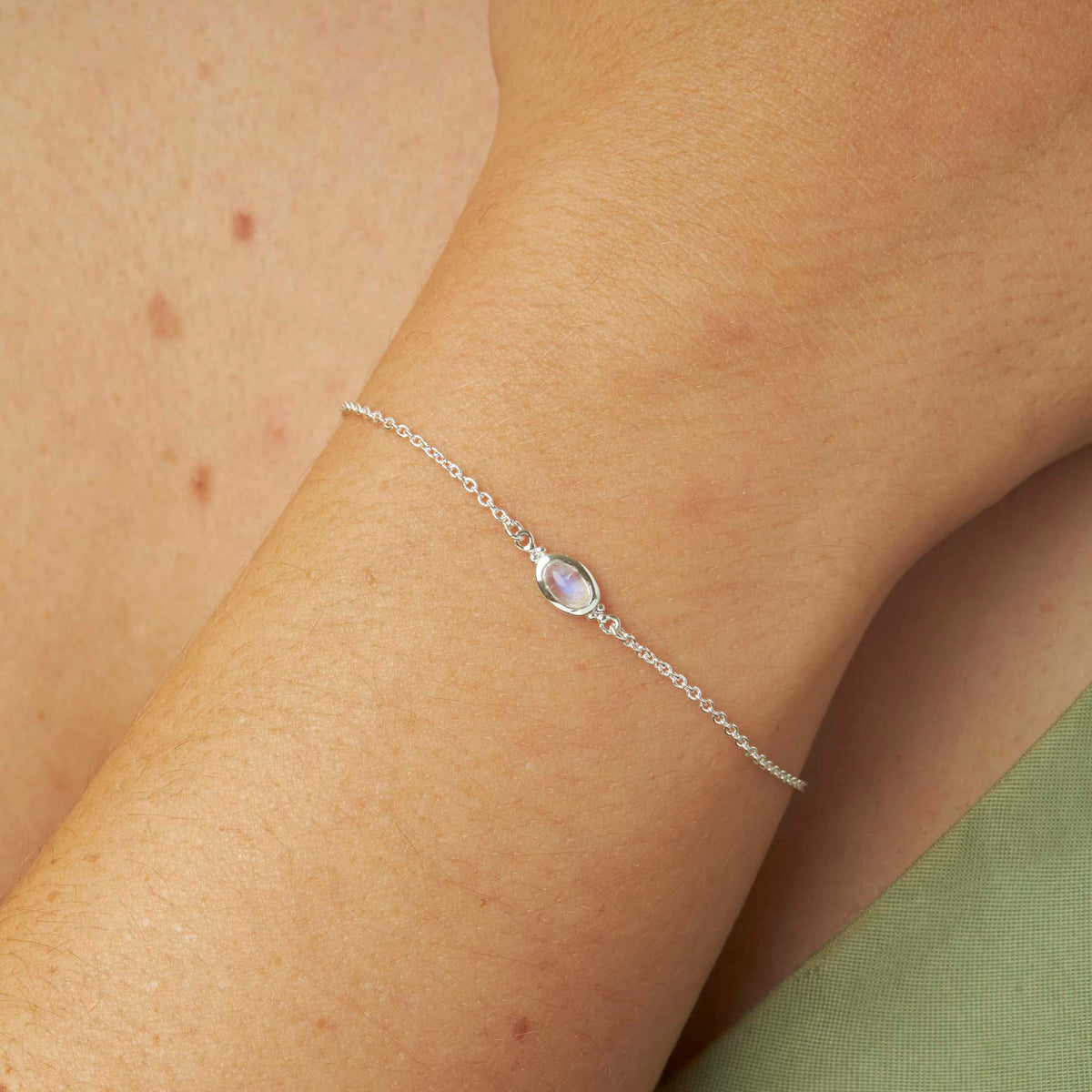 Moon Song Rainbow Moonstone Bracelet