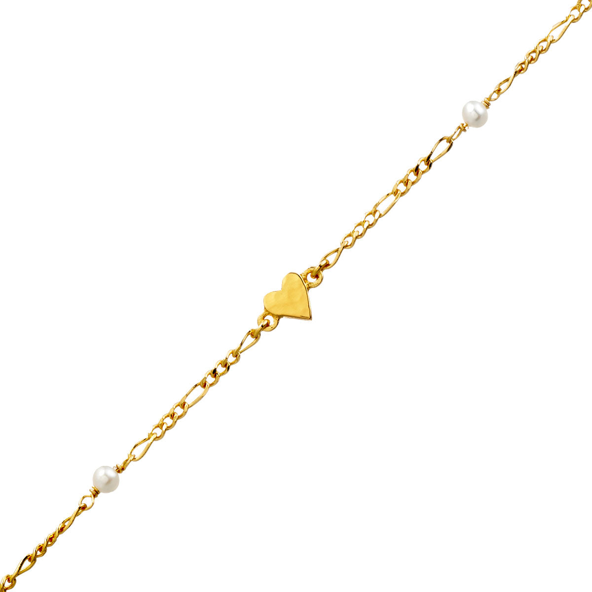 Aphrodite Heart Bracelet Gold