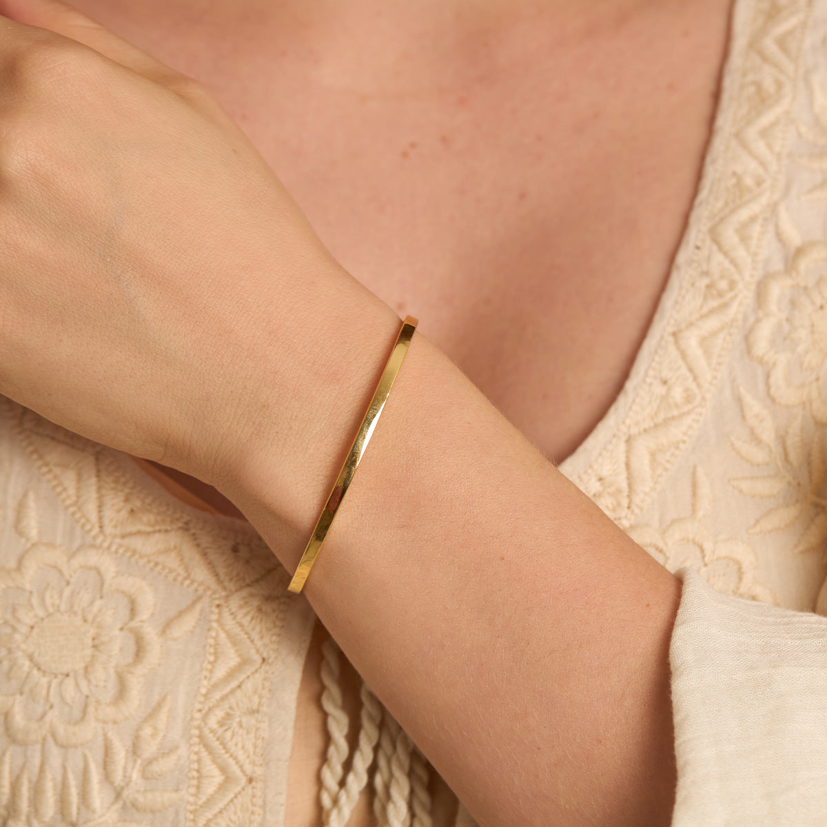 Ultra Slim Gold Cuff