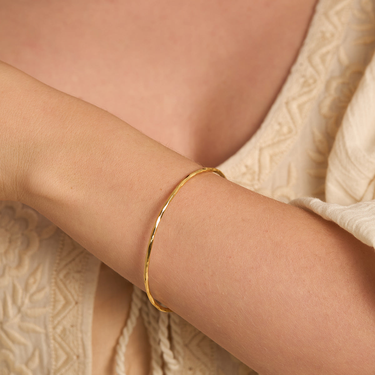 Infinity Gold Bangle