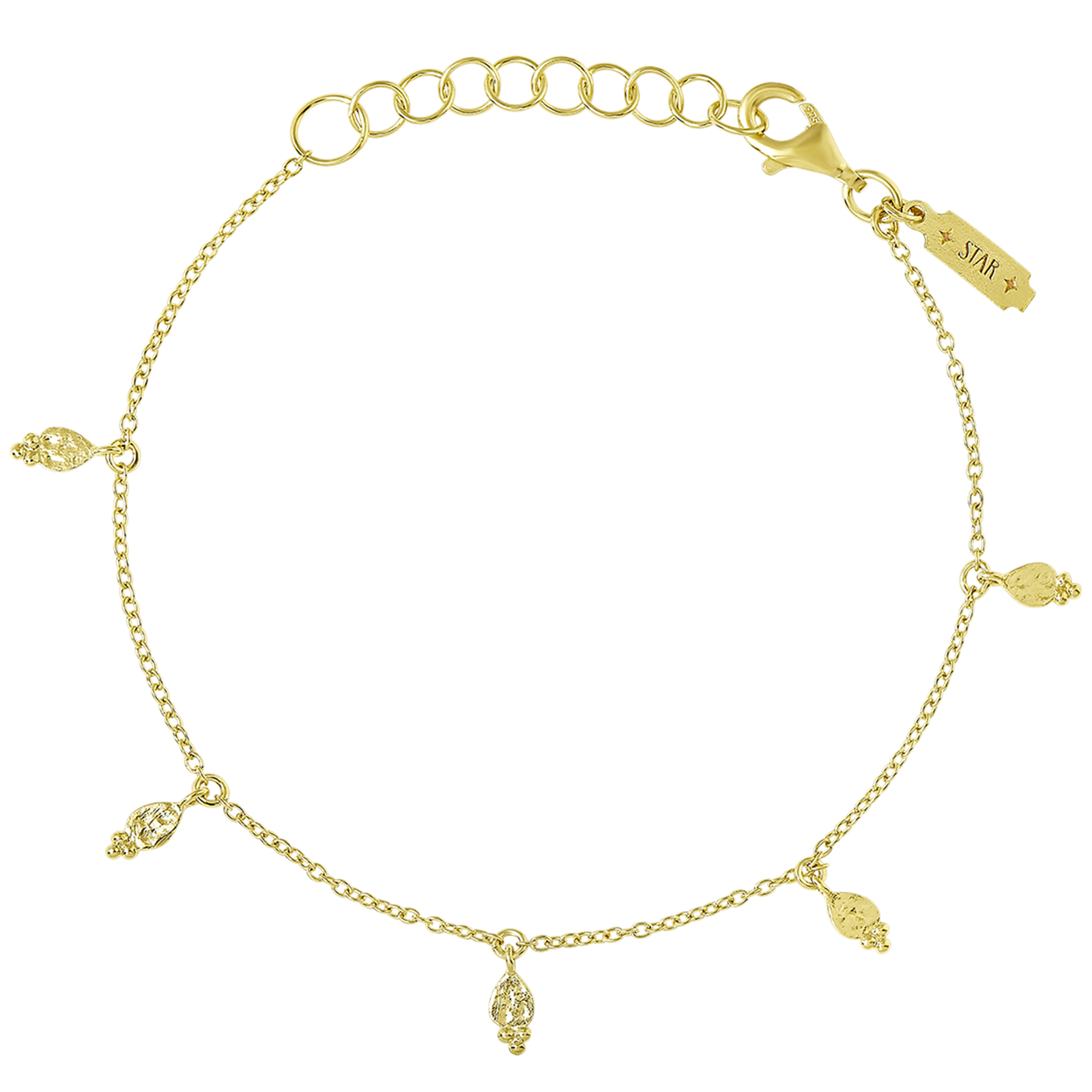 Glistening Drops Bracelet Gold