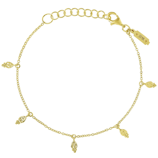 Glistening Drops Bracelet Gold