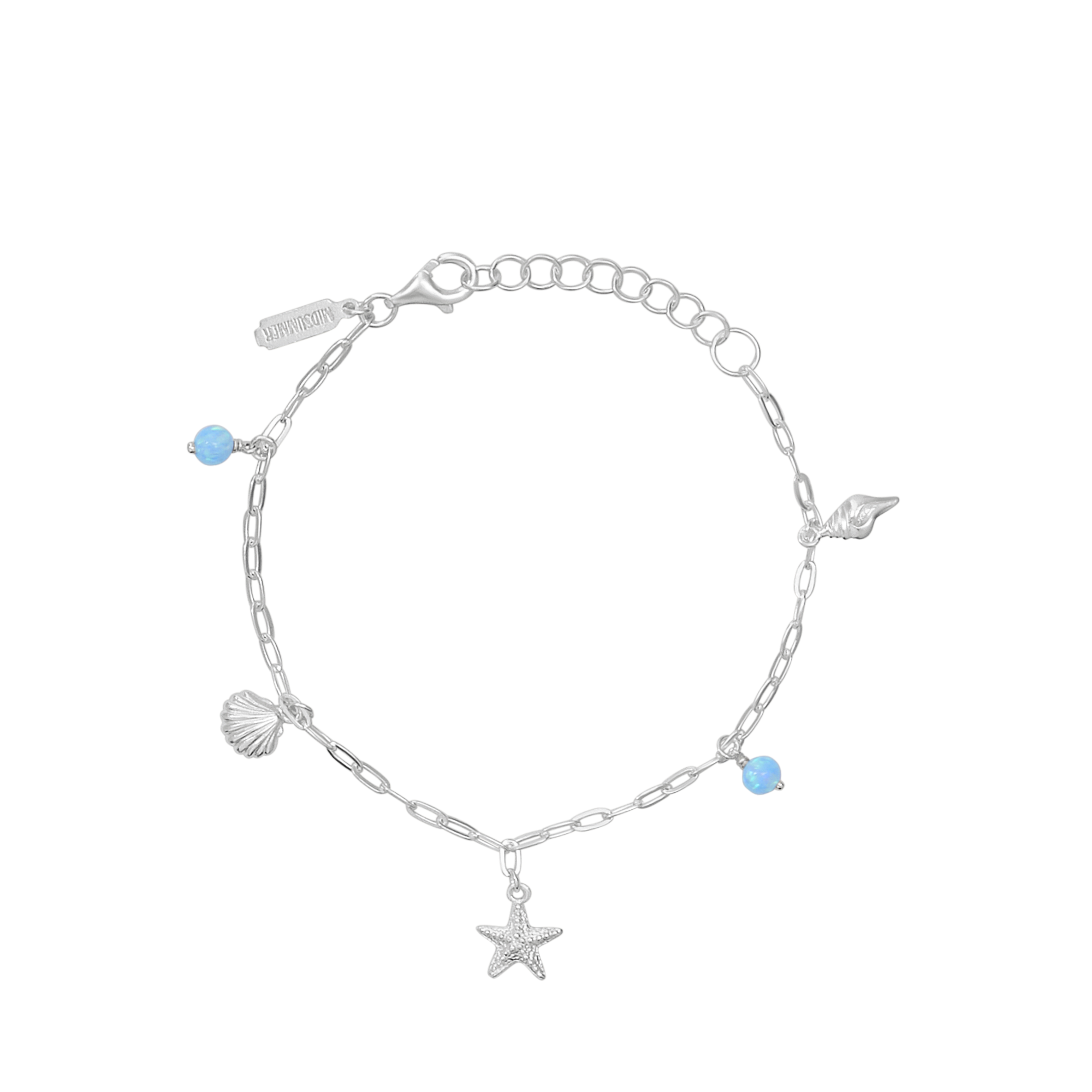 Oceanic Opal Charm Bracelet