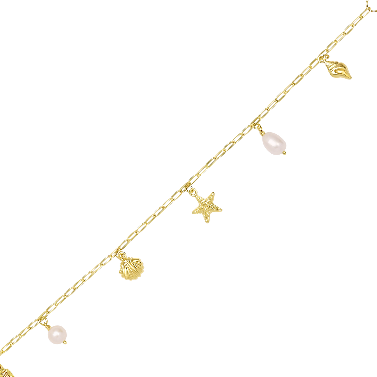 Oceanic Charm Bracelet Gold