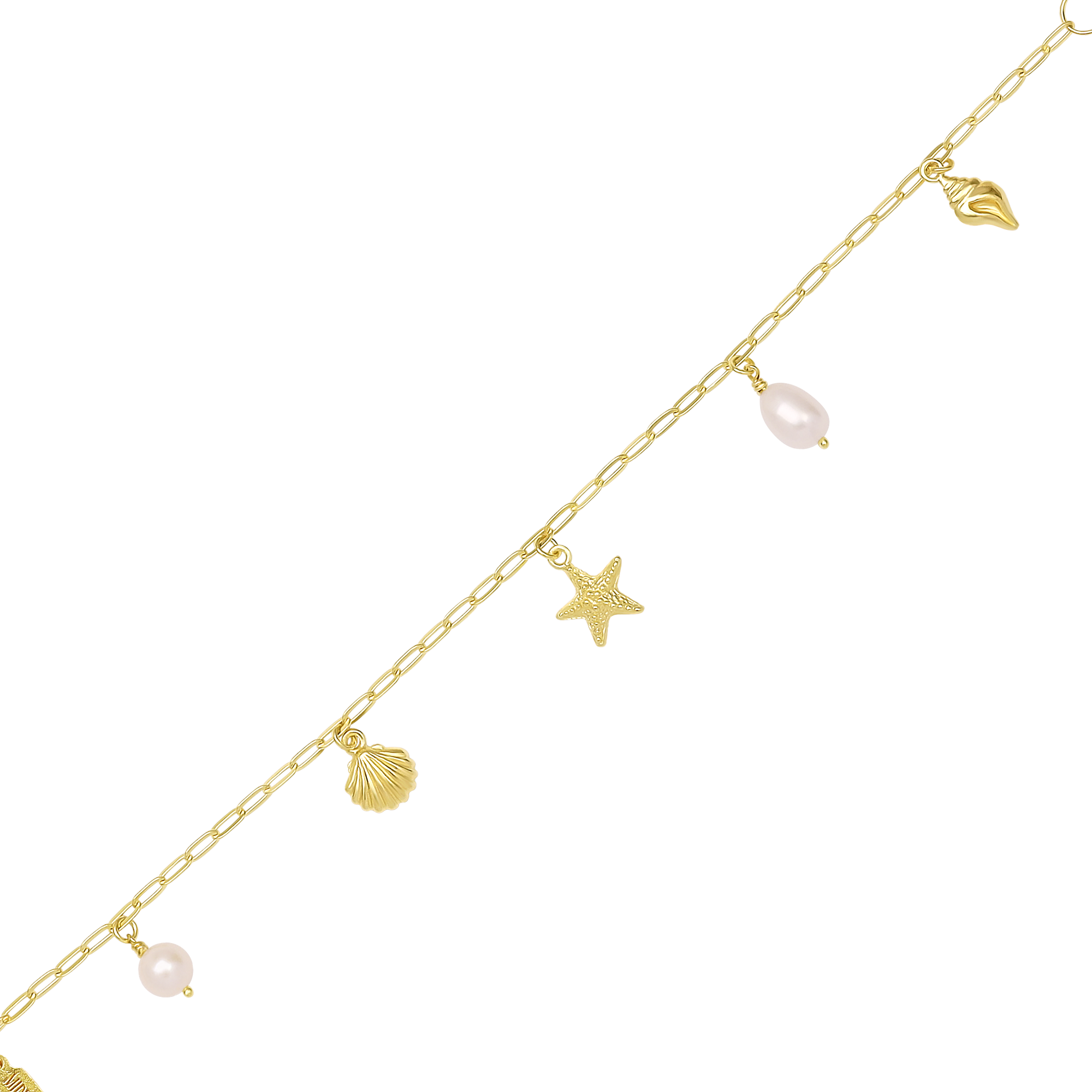 Oceanic Charm Bracelet Gold
