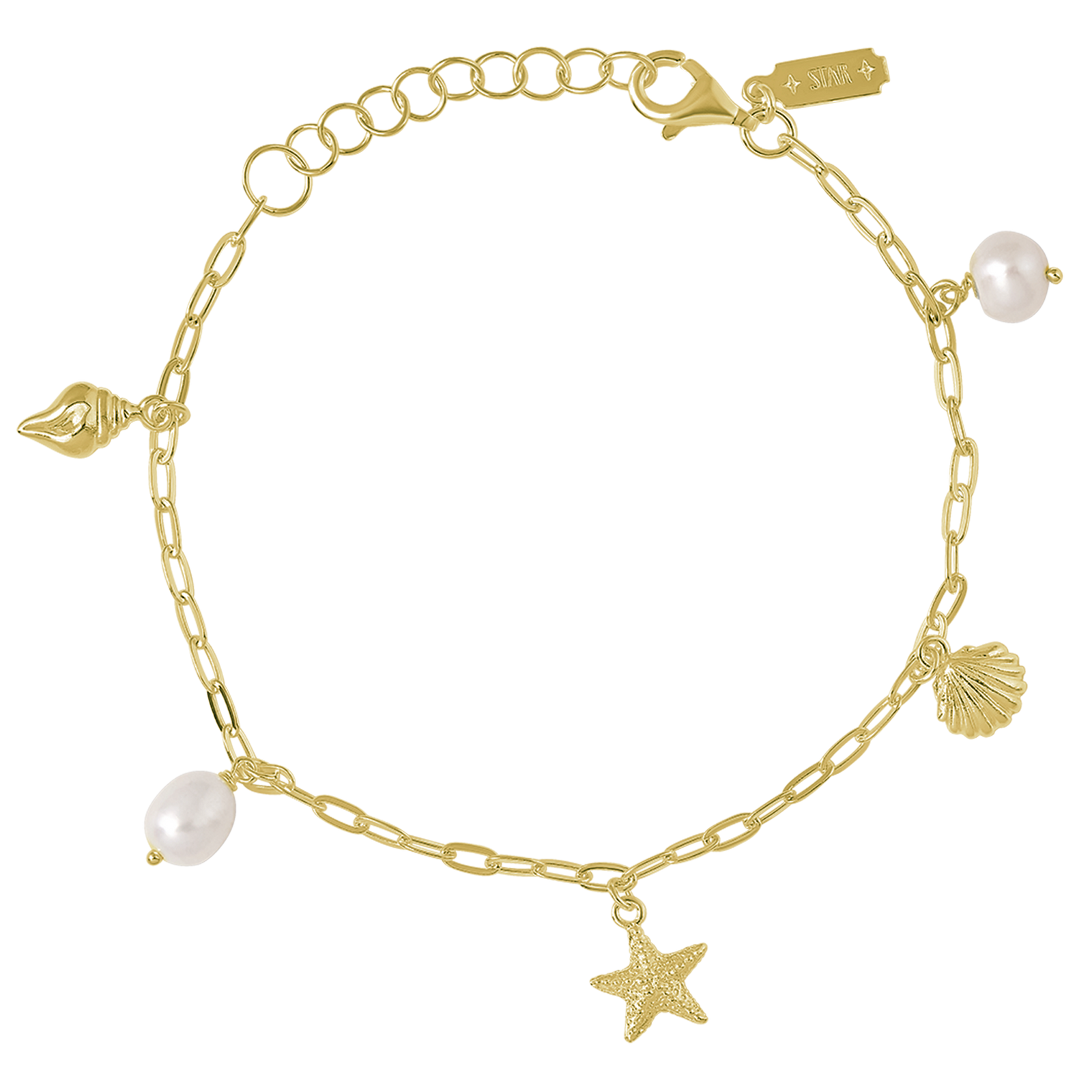Oceanic Charm Bracelet Gold