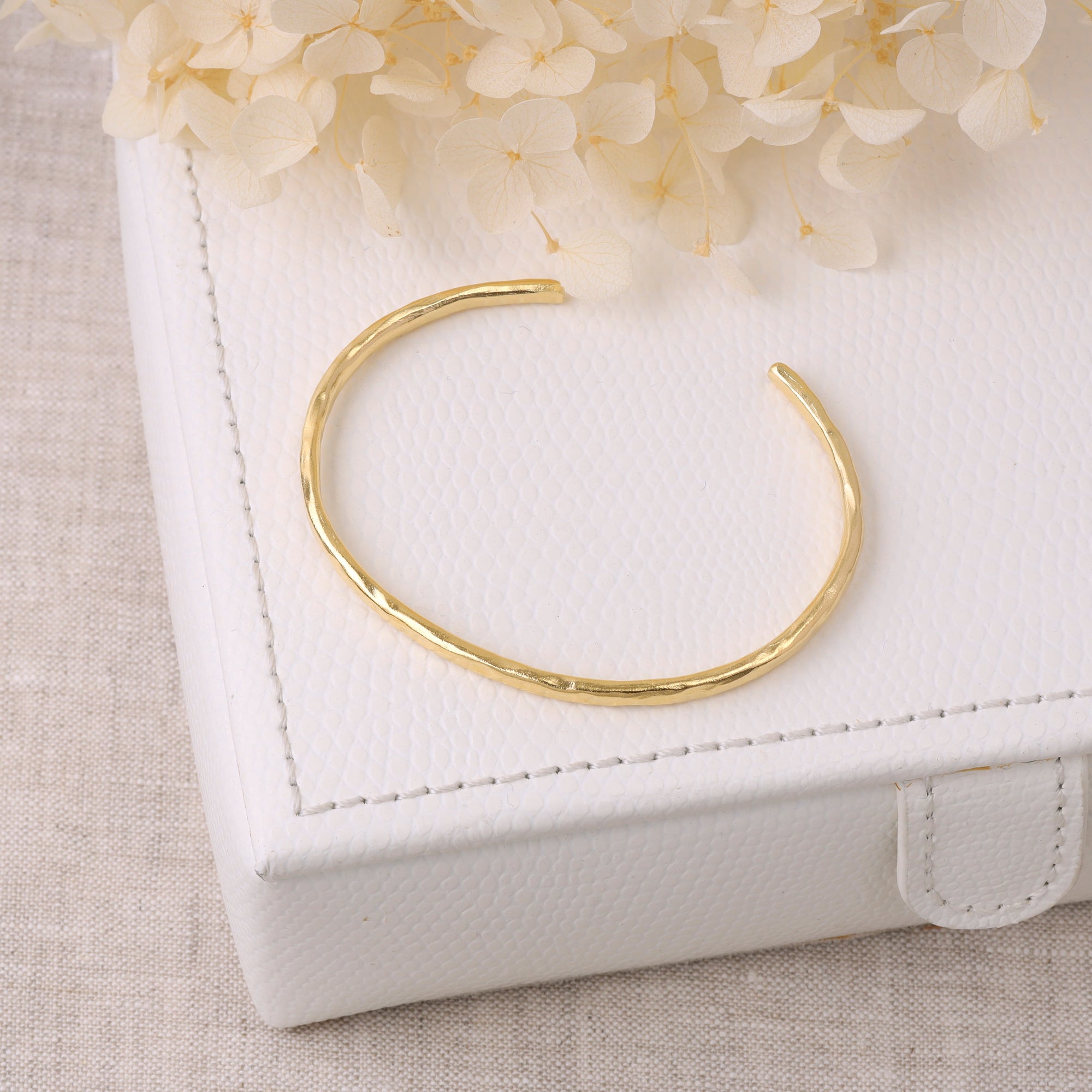 Textured Cuff Bracelet Gold