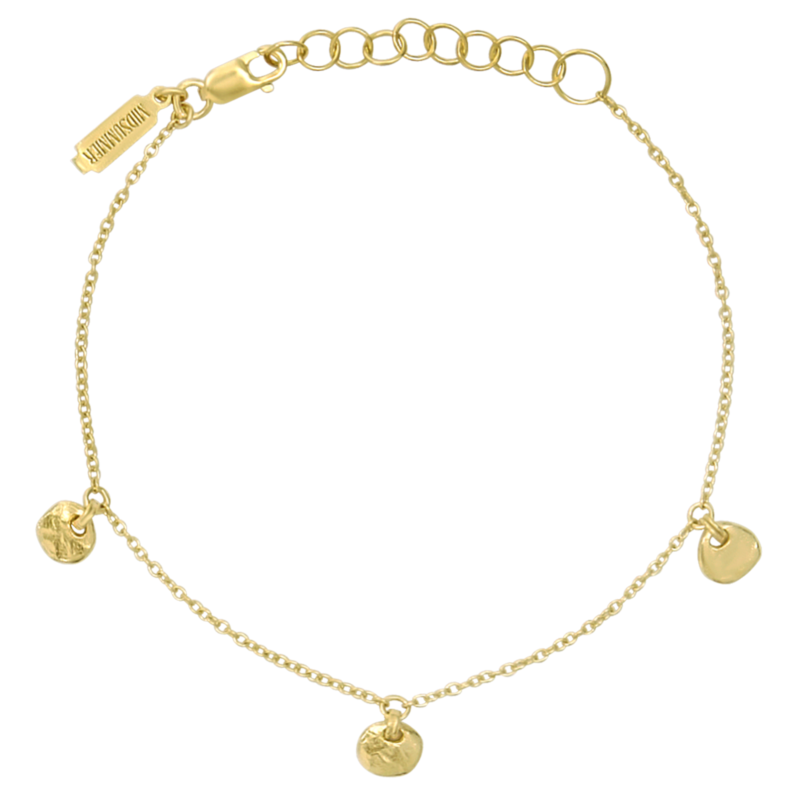 Organic Disc Bracelet Gold