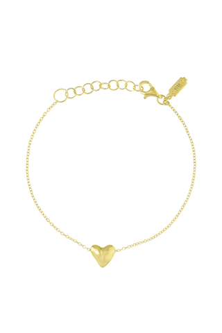 Full Heart Bracelet Gold