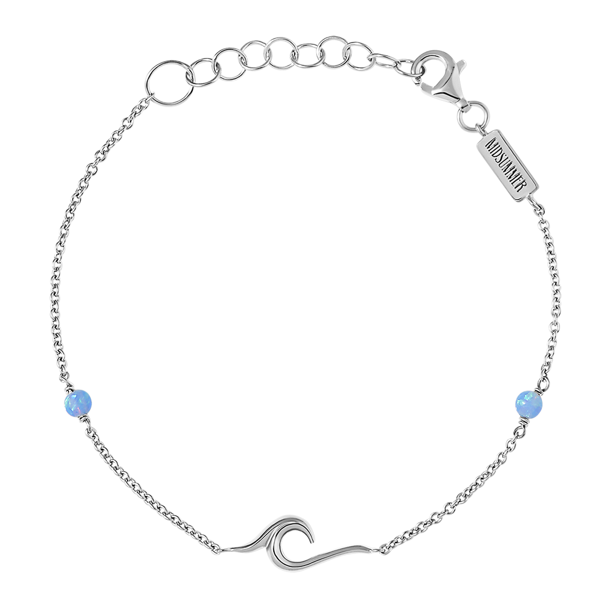 Surf Wave Azure Opal Bracelet