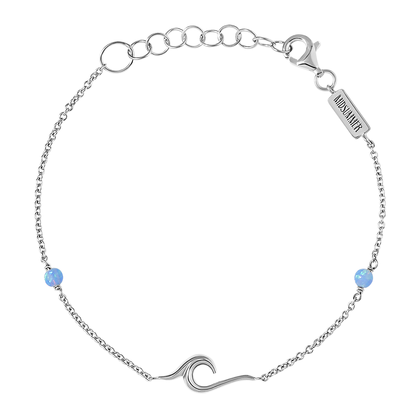Surf Wave Azure Opal Bracelet