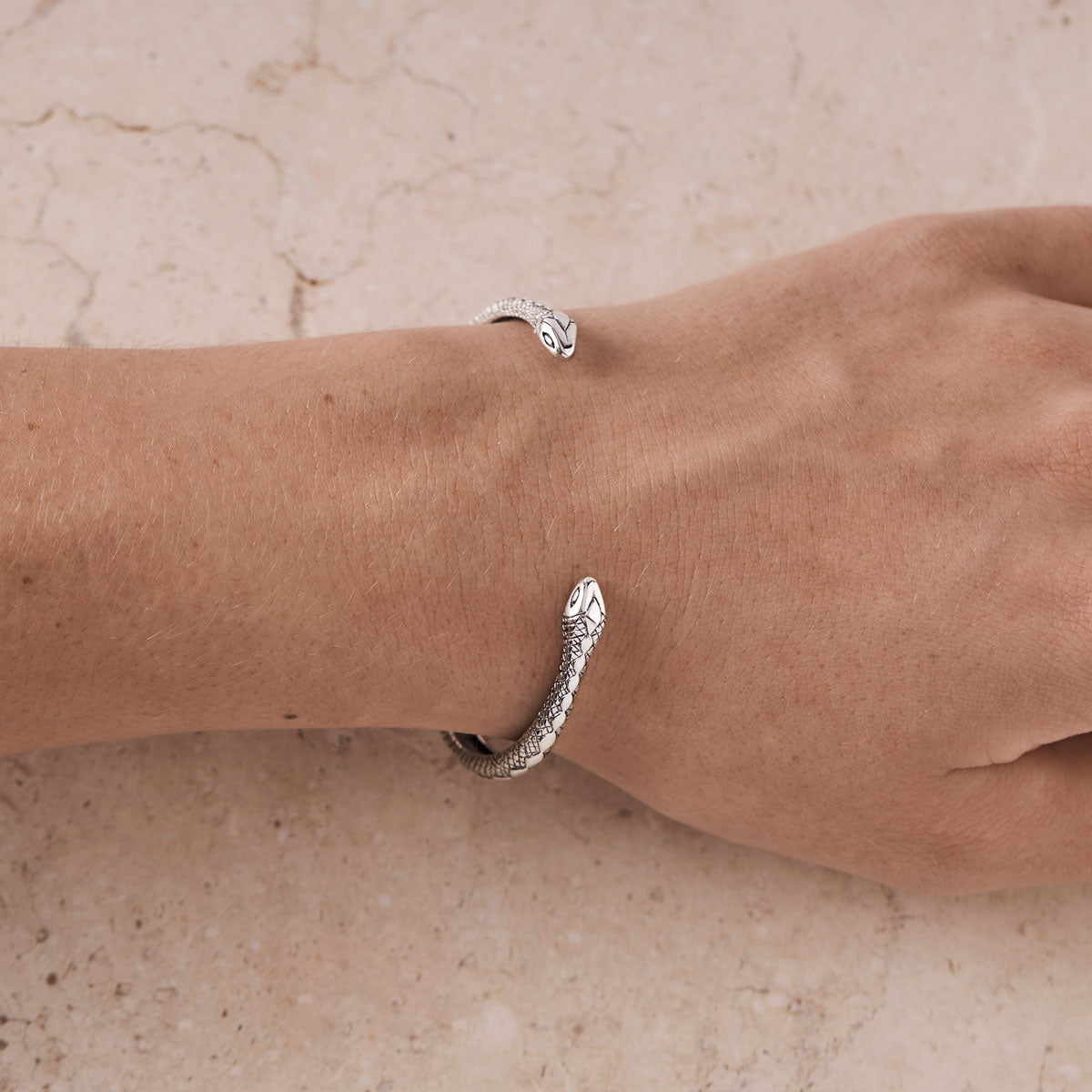 Diamond Python Snake Cuff