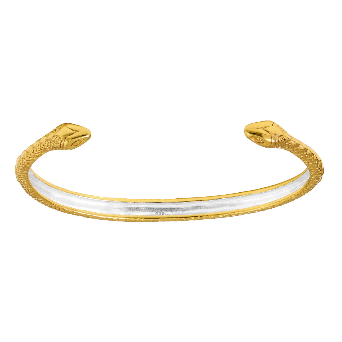 Diamond Python Snake Cuff Gold