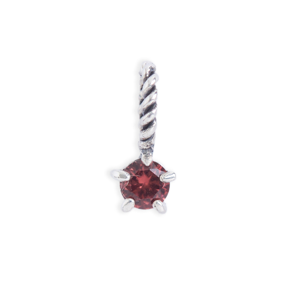 Garnet Birthstone Neck Charm