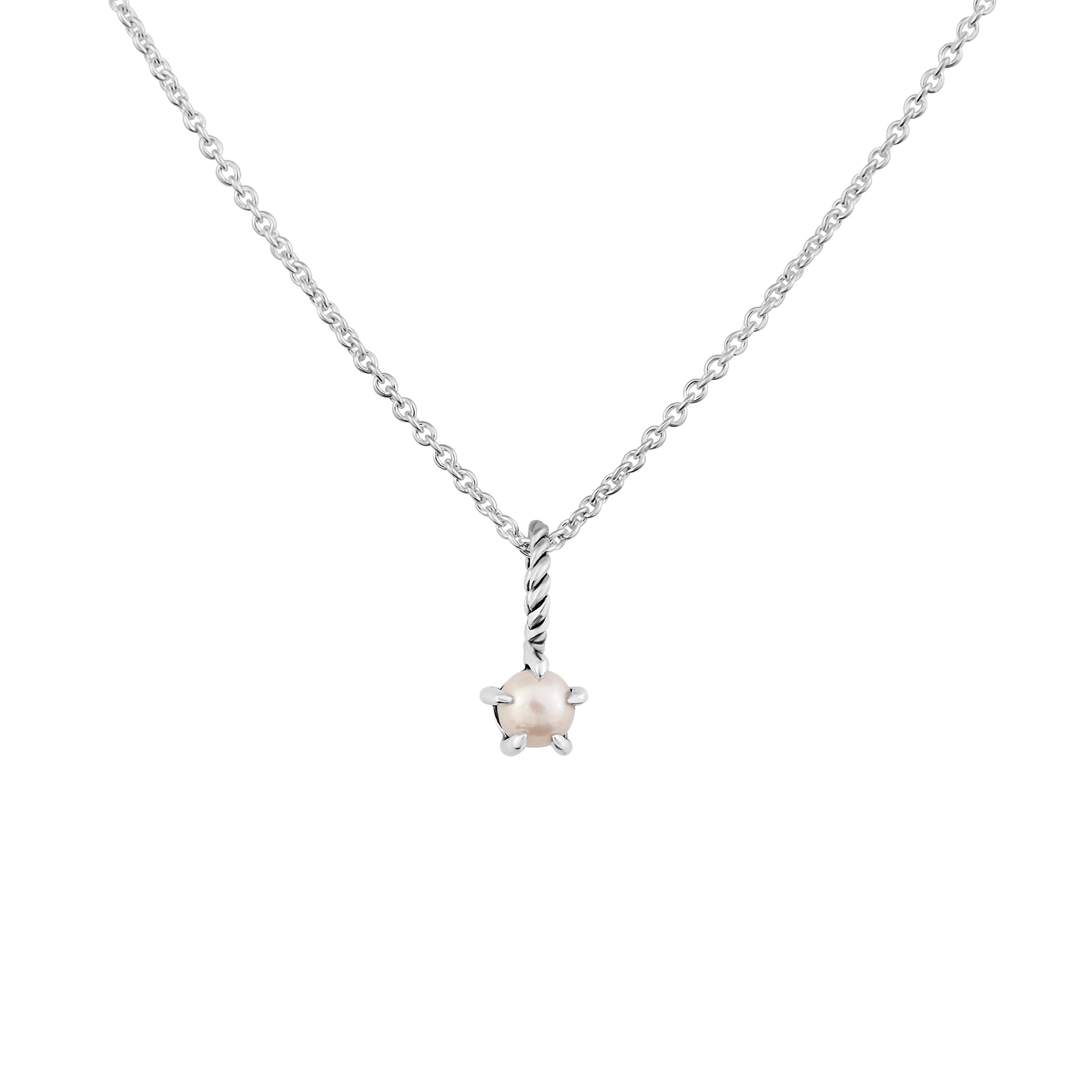 Pearl Birthstone Neck Charm