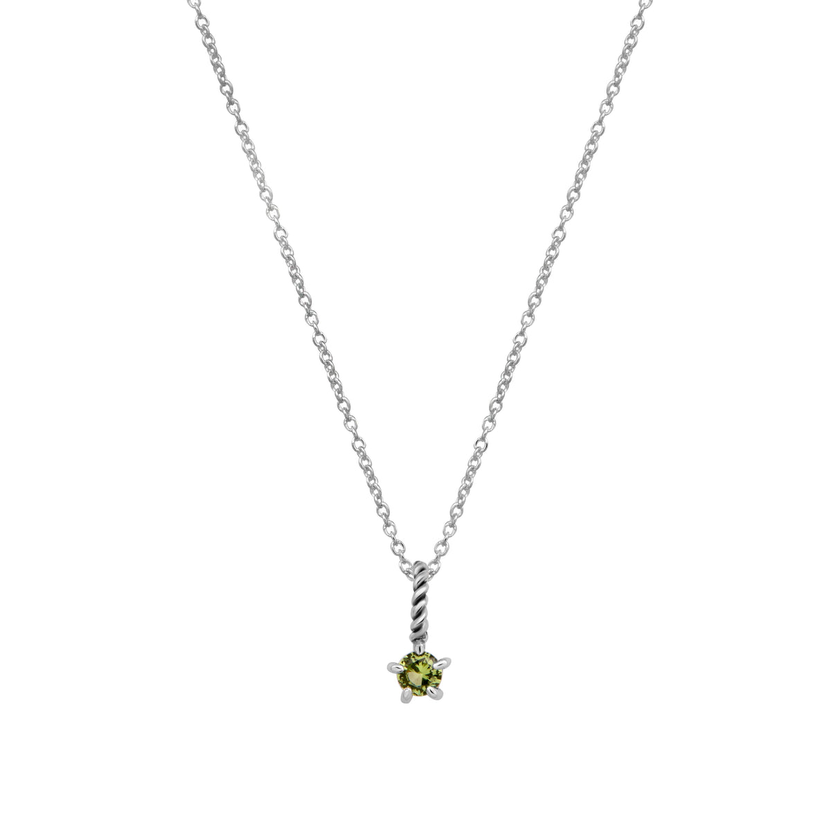 Peridot Birthstone Neck Charm