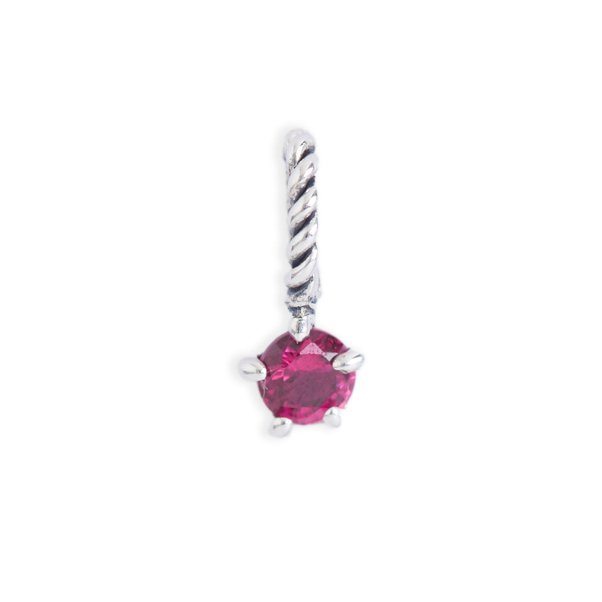 Ruby Birthstone Neck Charm