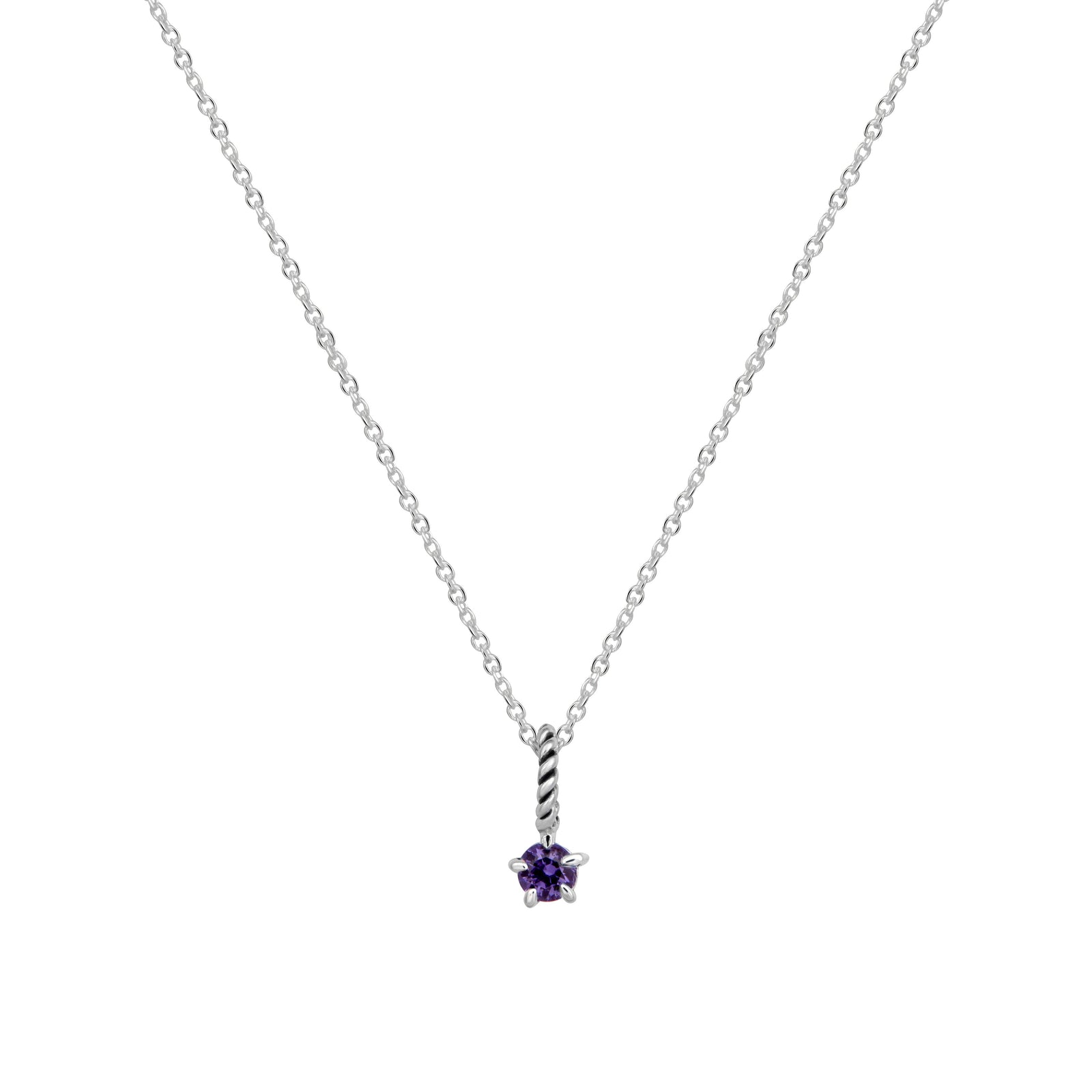 Tanzanite Birthstone Neck Charm
