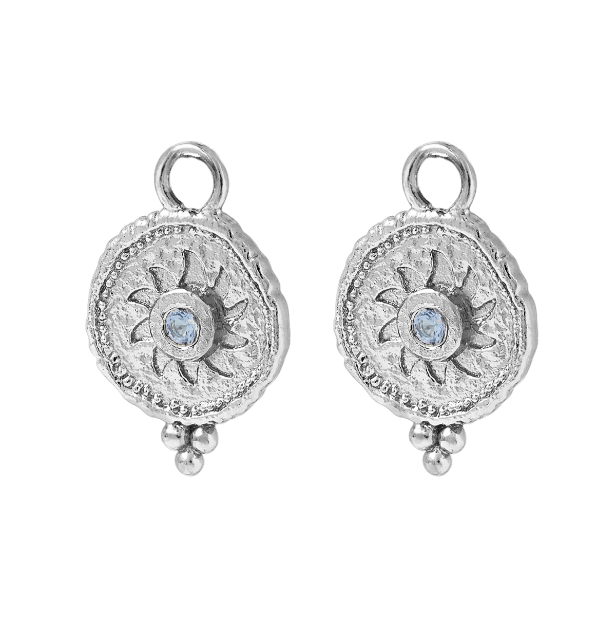 Helios Blue Topaz Ear Charms