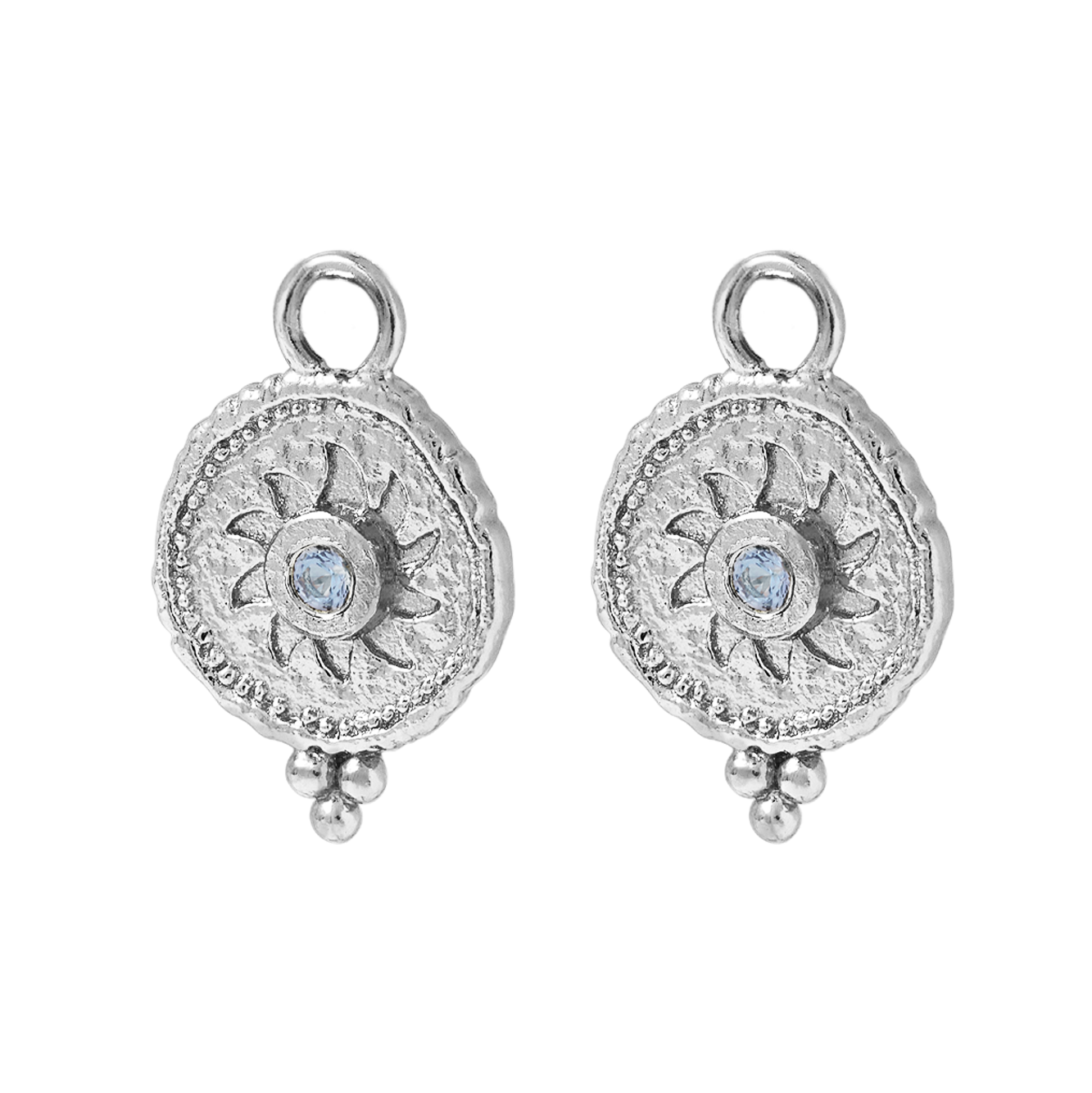 Helios Blue Topaz Ear Charms