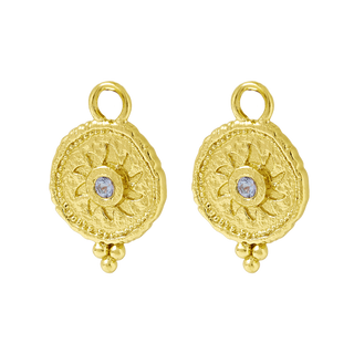 Helios Blue Topaz Ear Charms Gold
