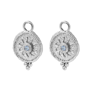 Helios Blue Topaz Ear Charms