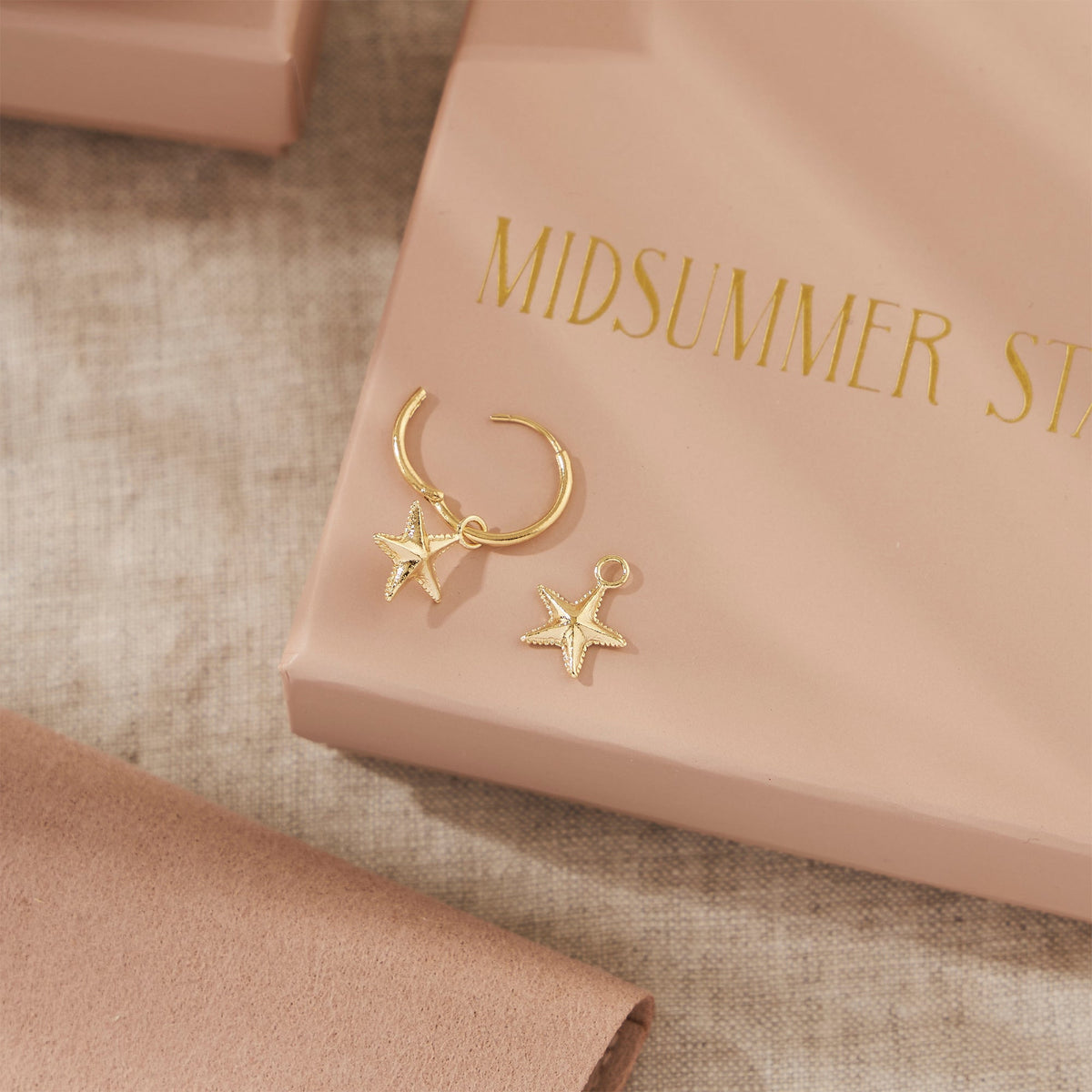 Starfish Ear Charms Gold