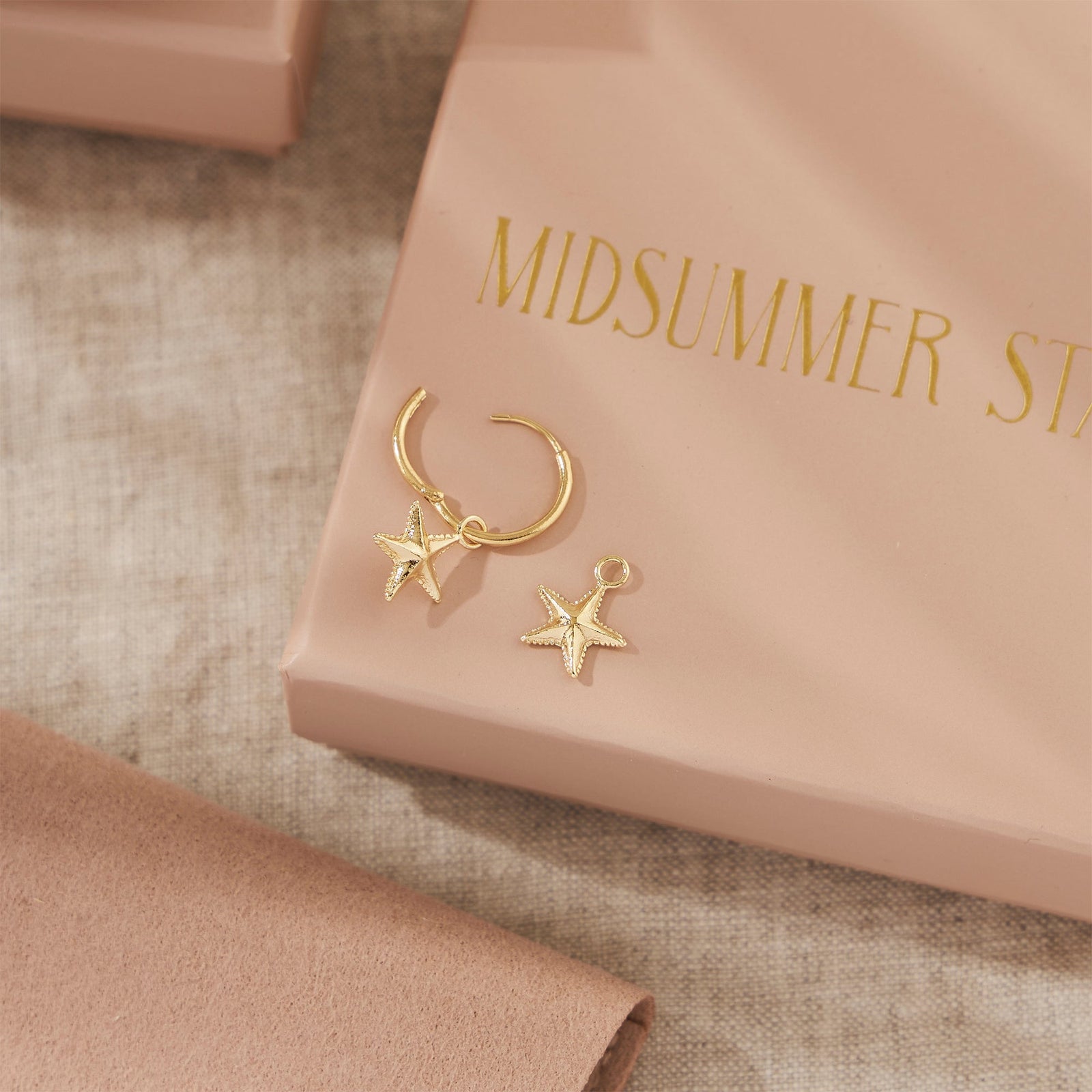 Starfish Ear Charms Gold